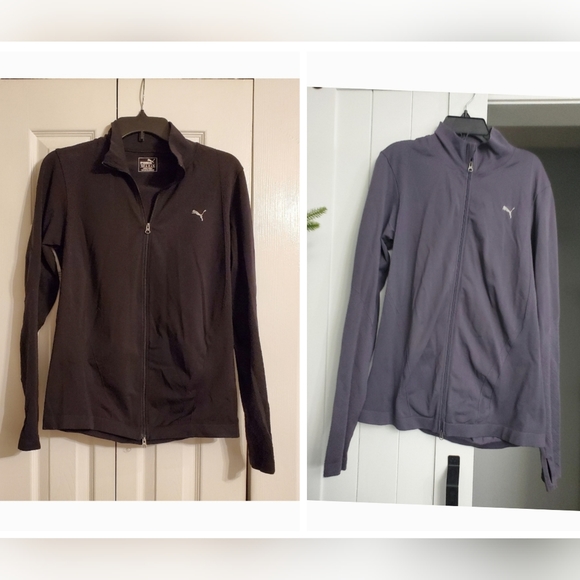 Puma Women's Utility Jackets - Black and Gray - Picture 1 of 9